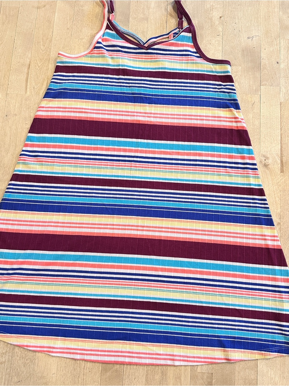 Mossimo Supply Co. Multicolor Striped Ribbed Tank Top
